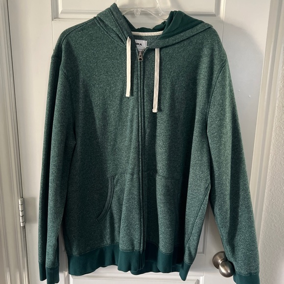 Sonoma Men's Forest Green Zip-Up Sweater - Picture 1 of 2